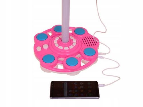 MIKROFON STOJĄCY DLA DZIECI ZE STATYWEM KARAOKE MP3 GŁOŚNIK na Arena.pl