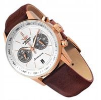 Zegarek Męski Vostok Europe VK64-560B692 brązowy pasek