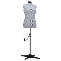 Manekin krawiecki damski, regulowany, szary, M, rozmiar 40-46