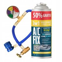 A/C Fix Uszczelniacz do klimatyzacji 3w1 R1234yf auta od 2017r. + MANOMETR