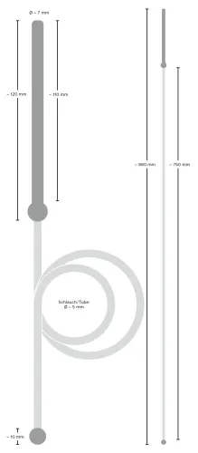 penisplug hollow piss to mouth - system intymny z rurką 88 cm na Arena.pl