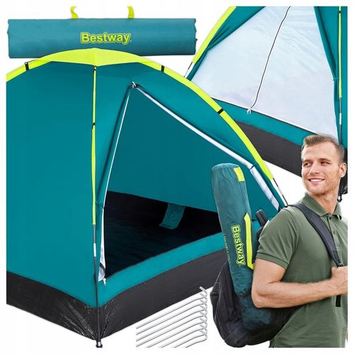 Namiot Turystyczny Kempingowy 2-3 Osobowy 210x210cm + Torba Bestway 68085 na Arena.pl