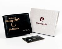 Portfel Pierre Cardin z GRAWEREM czarny prezent dla NAUCZYCIELA dużo wzorów