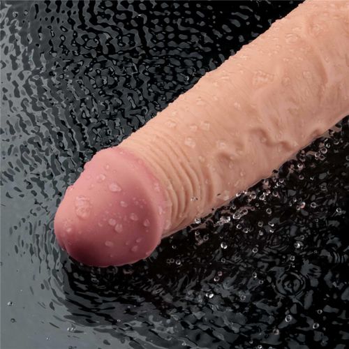 9.5" real softee rechargeable tpe vibrating dildo(flesh) na Arena.pl