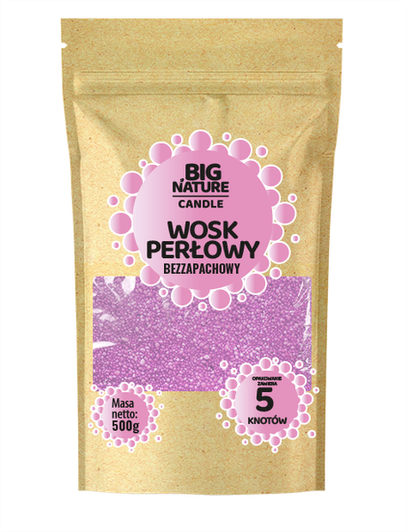 Wosk Perłowy Różowy 500g zdjęcie 1