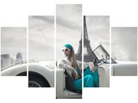 OBRAZ TURKUSOWA DAMA PARYŻU