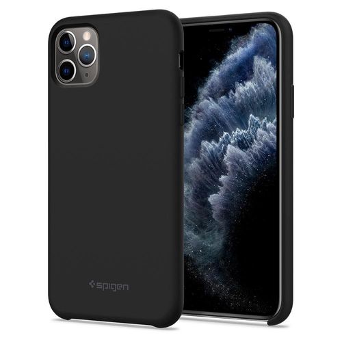 Spigen SILICONE FIT iPhone 11 PRO MAX czarny na Arena.pl