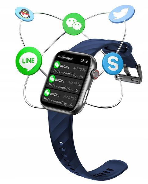 ZEGAREK SMARTWATCH POMIAR CUKRU EKG POLSKIE MENU CIŚNIENIOMIERZ PULS TLEN zdjęcie 3