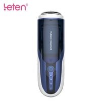 masturbator leten rotacyjny z wibracjami niebieski 32 cm