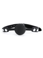 black silicone ball gag