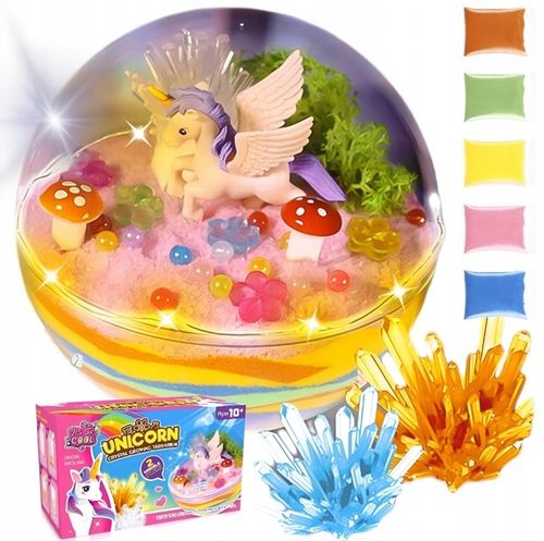 Jednorożec Zestaw Kreatywny Dziewczynki Lampka Nocna Piasek DIY na Arena.pl