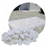 KAMIEŃ BIAŁY THASSOS OTOCZAK 1-2cm KAMIEŃ DEKORACYJNY DO OGRODU 20kg