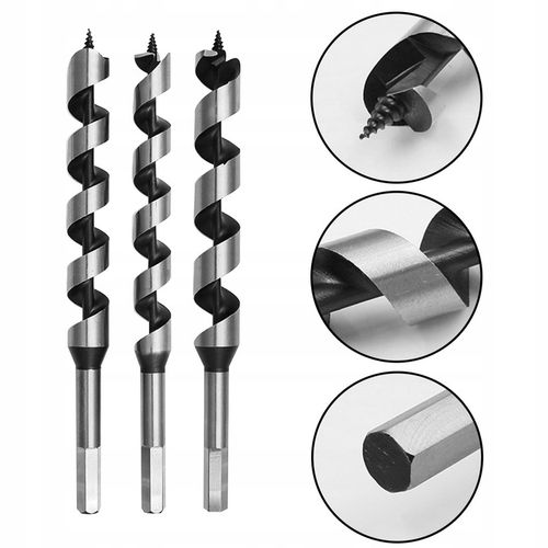 Wiertła do drewna 230MM zestaw wierteł 6-25 mm +box POLSKA MARKA na na Arena.pl