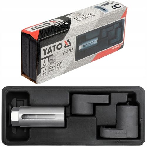 YATO ZESTAW KLUCZE NASADOWE NASADKI DO SONDY LAMBDA 22MM 3 SZT na Arena.pl