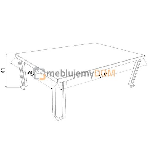 Stolik ASPEN 150 x 60 cm na Arena.pl