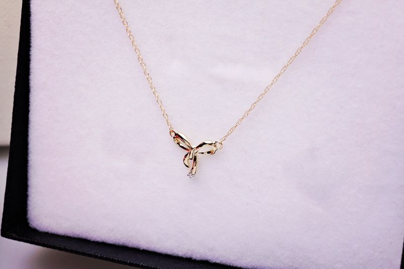 Emaga Złoty naszyjnik NZD4203 - Diament zdjęcie 8