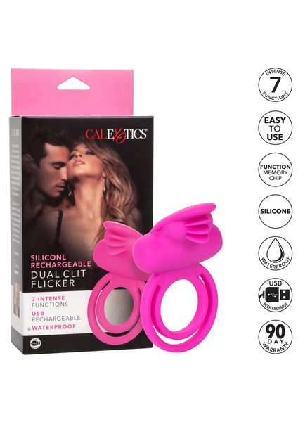 Dual Clit Flicker Enhancer Pink zdjęcie 9
