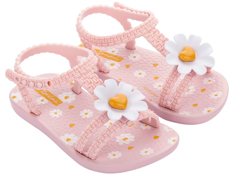 Ipanema DAISY BABY dziecięce sandały 83355-AH420 PINK/YELLOW 22-23 zdjęcie 2