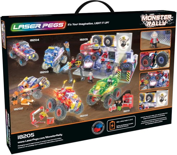 Laser Pegs Świecące Klocki Rally Garage Aleja Serwisowa 600El. 18205 zdjęcie 8