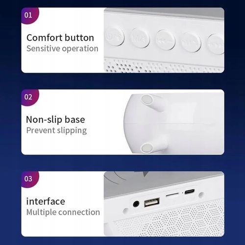 LAMPKA LED ŁADOWARKA GŁOŚNIK RGB na Arena.pl