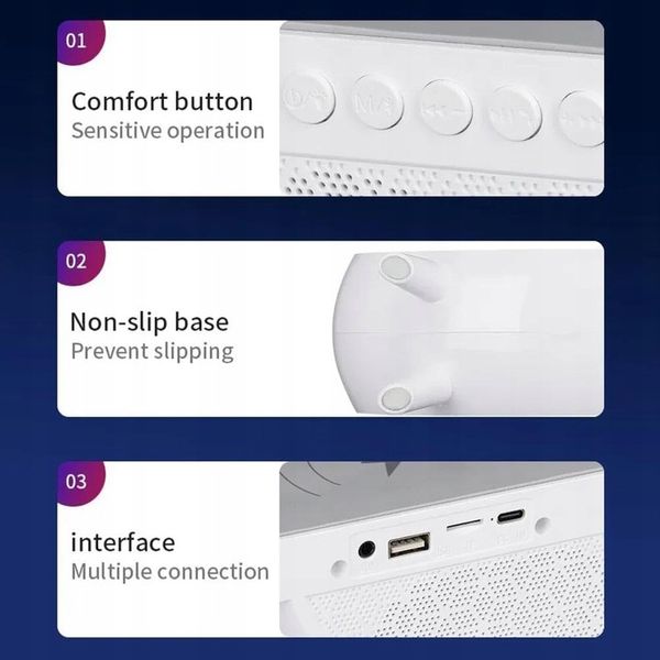 LAMPKA LED ŁADOWARKA GŁOŚNIK RGB zdjęcie 2