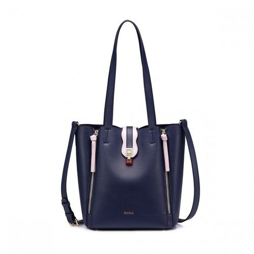 NUCELLE Stylowy granatowy shopper na Arena.pl