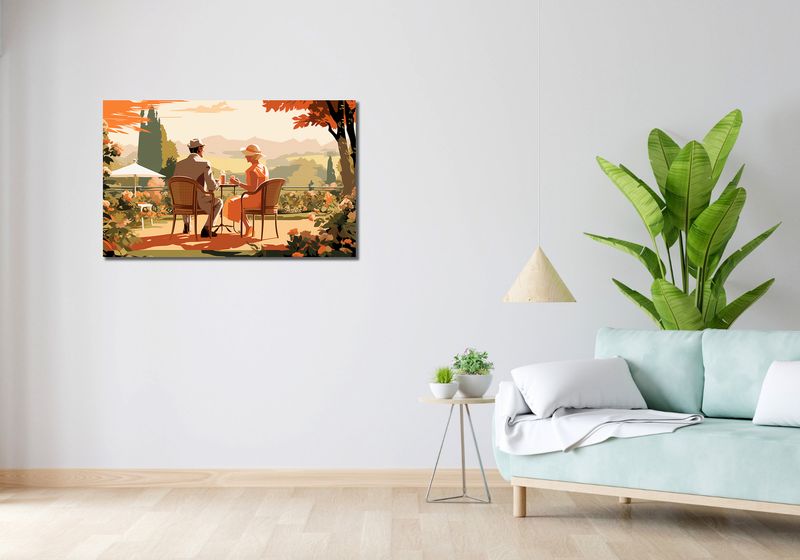 Obraz 100x60cm Retro Randka zdjęcie 2