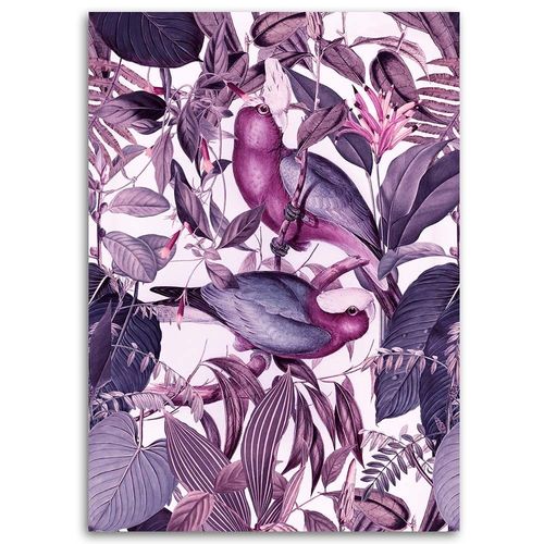 Deco Panel, Fioletowe papugi 40x60 na Arena.pl