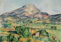 Plakat 100x70cm Mont Sainte-Victoire, Paul Cezanne Vintage do Salonu