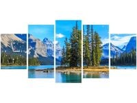 70CM 150CM ZEGAR 5 ELEM JEZIORO MALIGNE DRUK OBRAZ