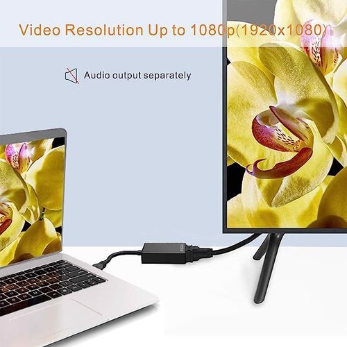 Adapter Video USB - VGA 1080p czarny AB-DE-USB2VGA na Arena.pl