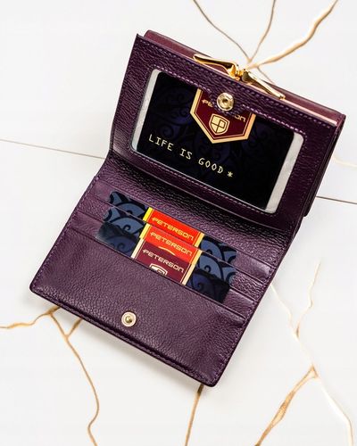 Portfel damski ze skóry Peterson modny skórzany z RFID STOP na prezent na Arena.pl