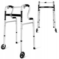 BALKONIK REHABILITACYJNY Z KÓŁKAMI CHODZIK SKŁADANY SENIOR MED DWUFUNKCYJNY