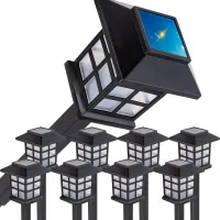 8x lampa lampka solarna led latarnia ogrodowa wbijana lampion czujnik 8szt