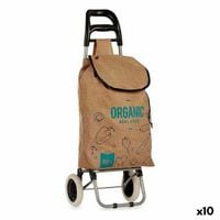 Wózek na Zakupy Kinvara Organic Brązowy 3,3 L 36 x 95 x 35 cm (10 Sztuk)