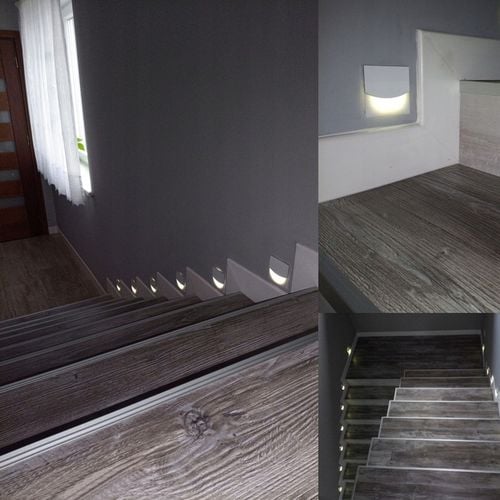 Oprawa schodowa Oświetlenie schodowe Podświetlenie schodów Q1 CZARNA na Arena.pl