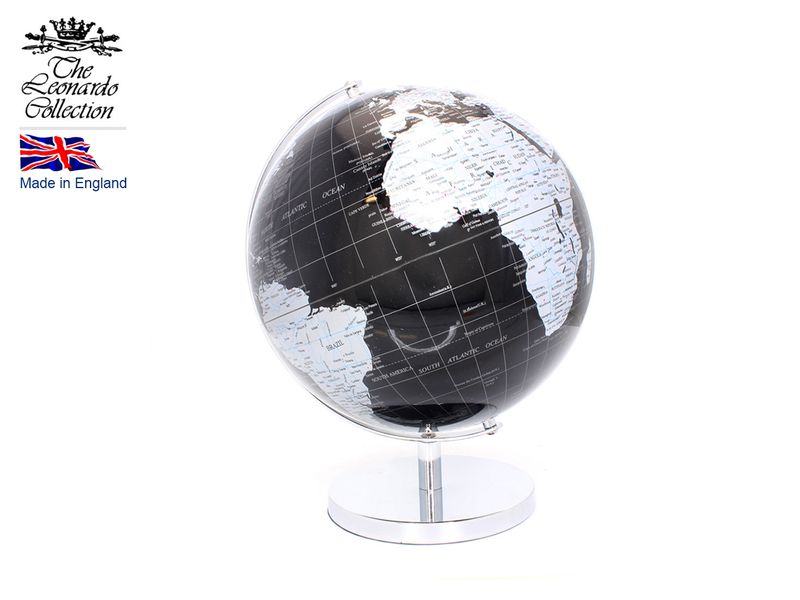 Globus mały - na srebrnej podstawie zdjęcie 1