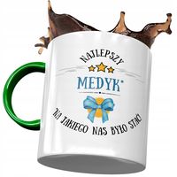 Kubek Zielony Dla Medyka Najlepszy Medyk Z Nadrukiem Ze Zdjęciem