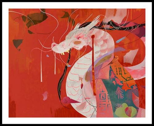Plakat 76x60,5cm Orientacyjny Smok na Arena.pl