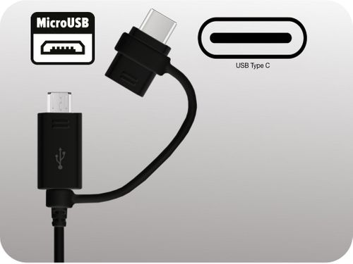 ORYGINALNY KABEL 2W1 SAMSUNG MICRO USB TYP C 1.5M na Arena.pl