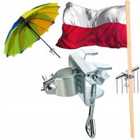 Uchwyt na FLAGĘ parasol balkonowy do poręczy na taras stojak metal 19-32mm