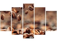 70 100CM OBRAZ 5 ELEM PALONE ZŁOTO DRUK PŁÓTNO