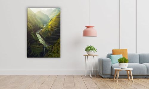 OBRAZ NA PŁÓTNIE 104 Uprawa ryżu 30x40cm na Arena.pl