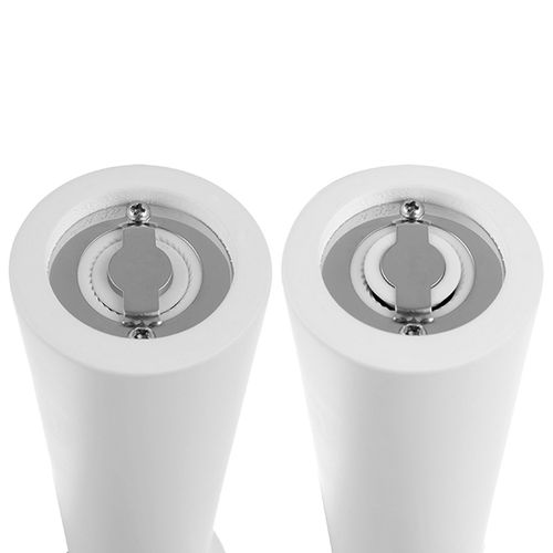 Młynek Drewniany do Mielenia Przypraw Pieprzu Soli Biały 21,5 cm na Arena.pl