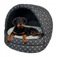 Legowisko Dla Psa Dużego Owalne Budka Materac Poduszka Materiałowe Buda L