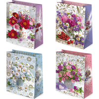 torebki ozdobne 10szt 16 x 24 x 7,5 cm t-4l set 148 kwiaty