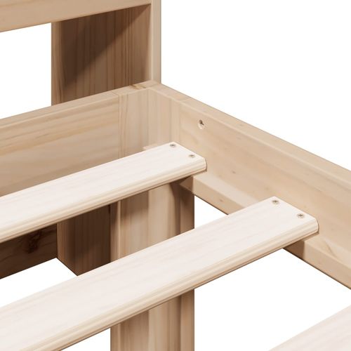 Łóżko z regałem, bez materaca, 90x200 cm, sosnowe na Arena.pl