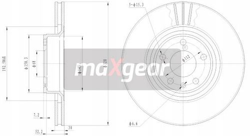 TARCZA HAM. VW P. A6 04- 321MM MAXGEAR na Arena.pl