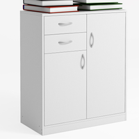 Komoda z szufladami i półkami loft skandynawski biała pojemna do salonu