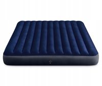 Materac dwuosobowy Intex 203 x 183 x 25 cm dmuchany wygodny niebieski